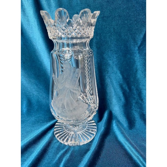 Ten Commandments Waterford Crystal Vase - Rare - Picture 4 of 9